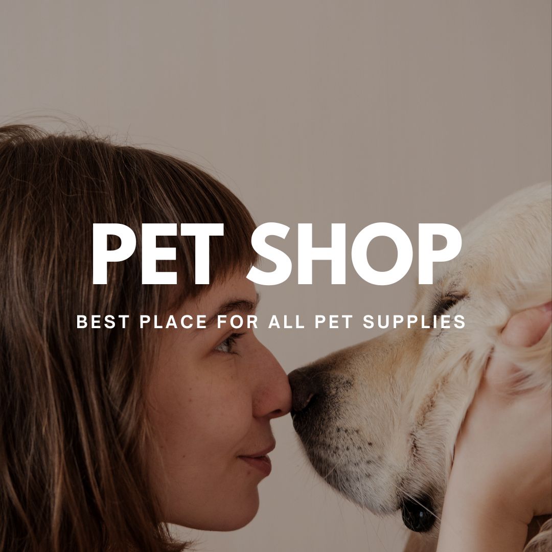 A woman with her dog, showcasing the bond between owner and pet, representing the pet supply category.
