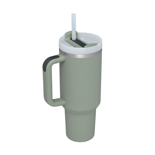 40 Oz Tumbler With Handle Straw Insulated